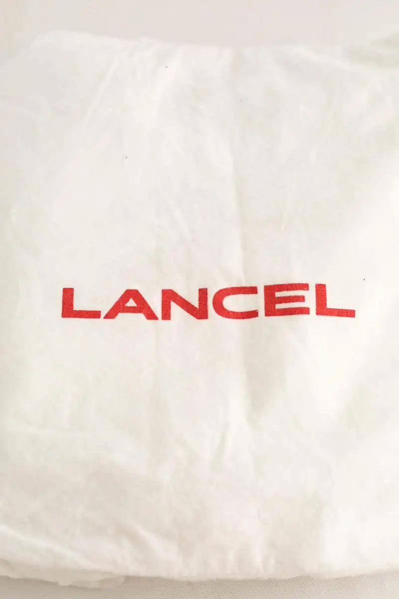 Cabas Lancel Rouge en Tissu
