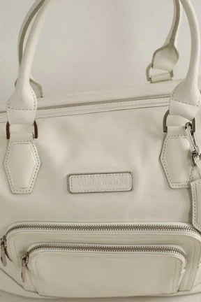 Cabas Longchamp Blanc en Cuir