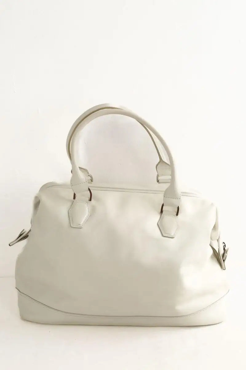 Cabas Longchamp Blanc en Cuir