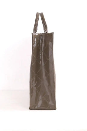 Cabas Longchamp Gris en Cuir verni