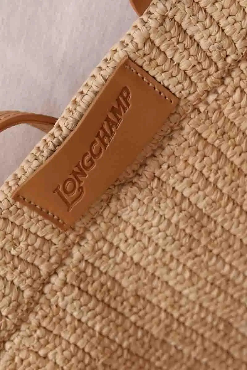Cabas Longchamp Le Roseau Beige en Osier
