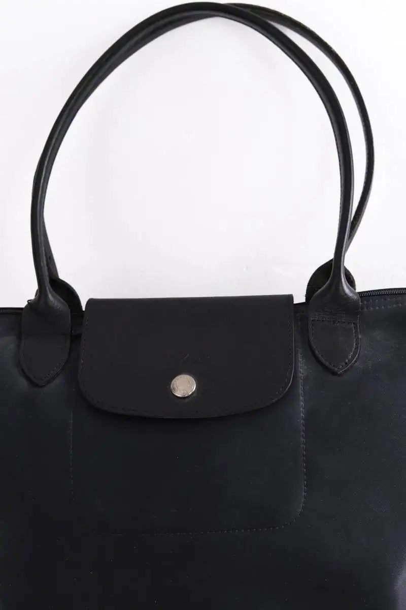 Cabas Longchamp Noir en Tissu