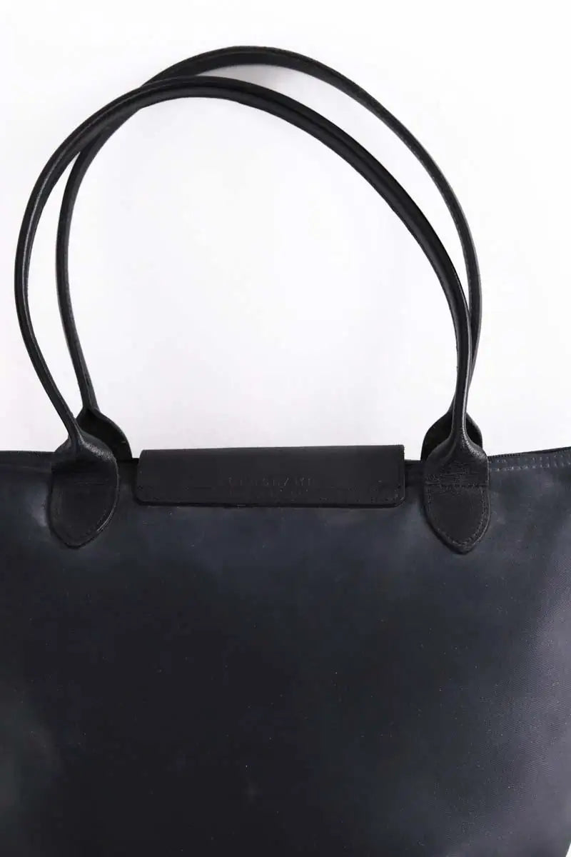 Cabas Longchamp Noir en Tissu