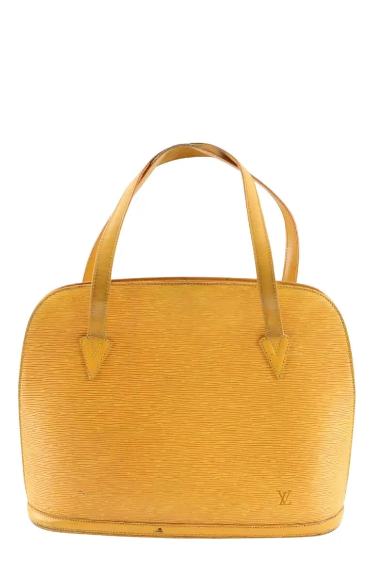 Cabas Louis Vuitton Lussack Jaune en Cuir - Seconde Main