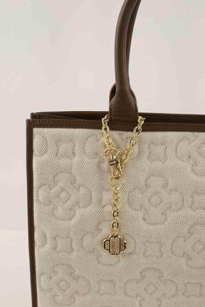 Cabas Maje Blanc en Tissu