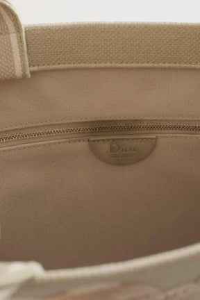 Cabas medium Dior Book Tote Beige en Tissu