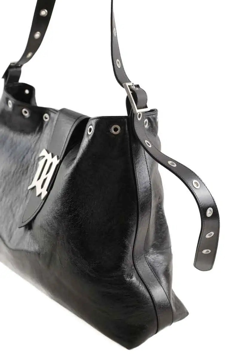 Cabas MISBHV Hobo Noir en Cuir
