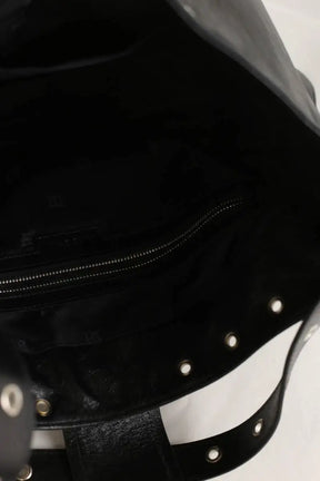 Cabas MISBHV Hobo Noir en Cuir