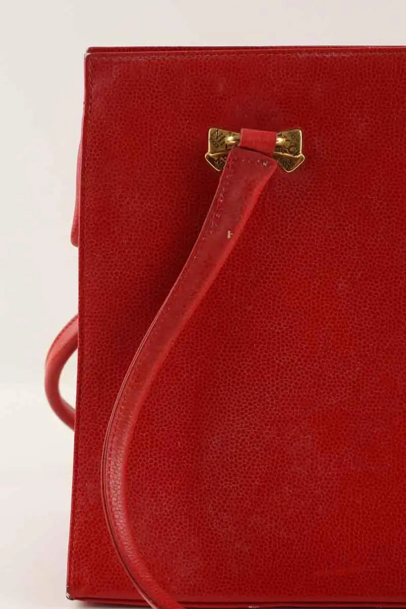 Cabas Nina Ricci Rouge en Cuir