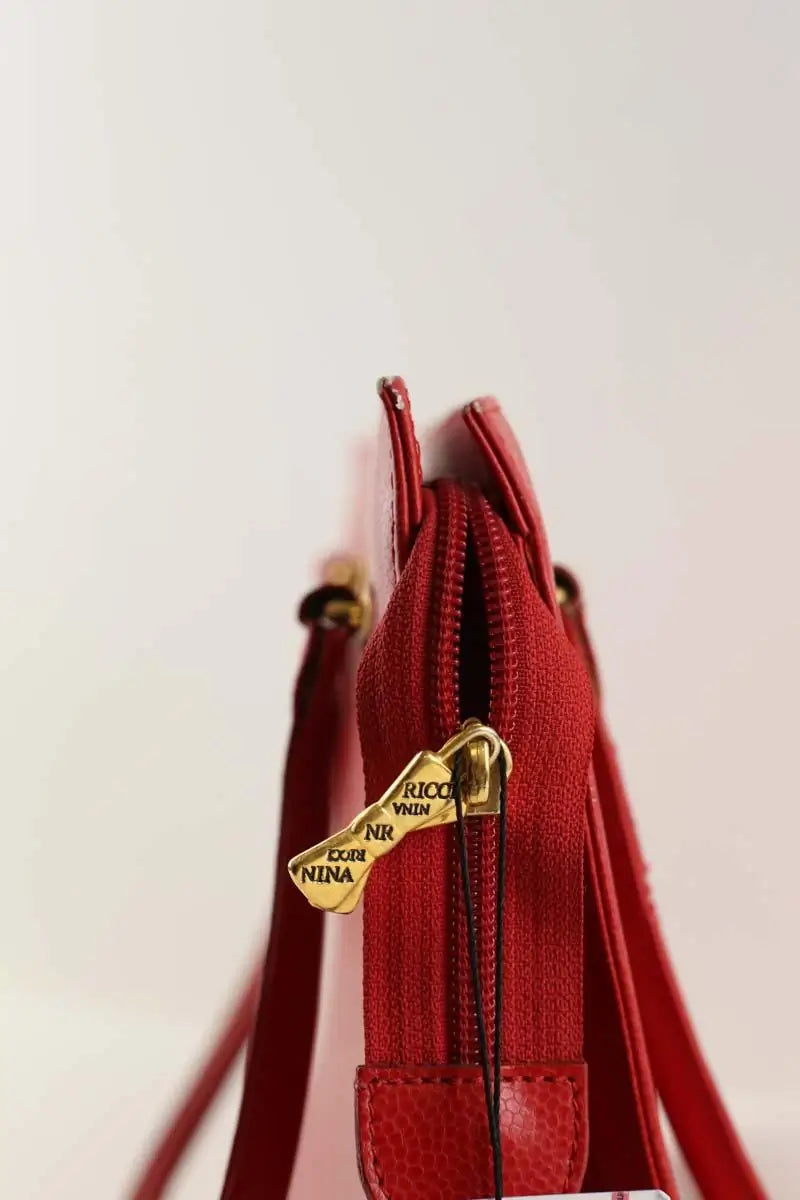 Cabas Nina Ricci Rouge en Cuir