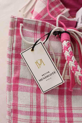 Cabas Petite Mendigote Rose en Coton