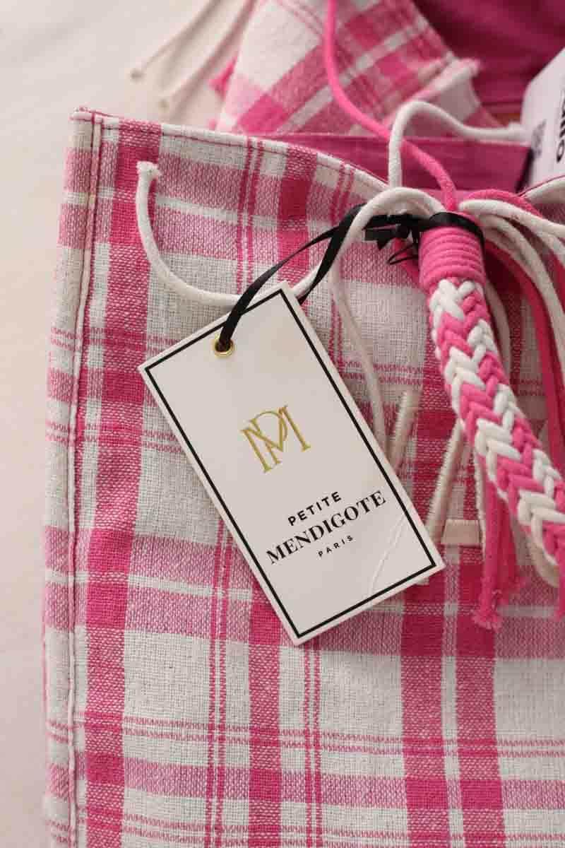 Cabas Petite Mendigote Rose en Coton