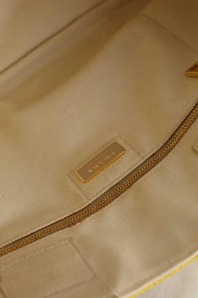 Cabas Prada Jaune en Coton