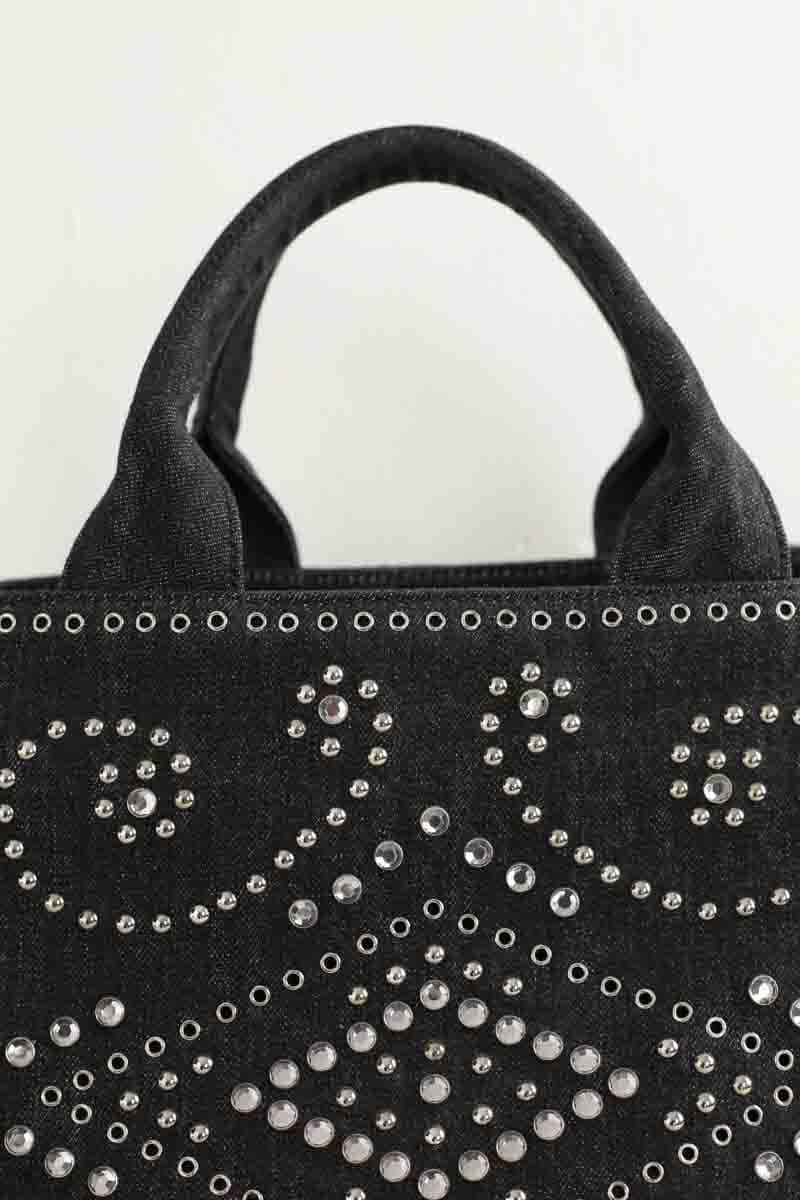 Cabas Prada Noir en Coton