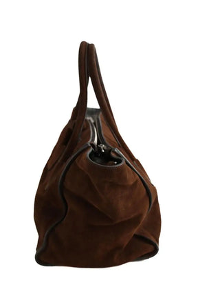 Cabas Prada Prada Galleria Daim marron Marron en Daim
