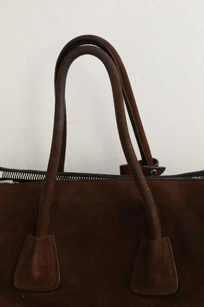 Cabas Prada Prada Galleria Daim marron Marron en Daim