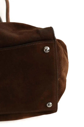 Cabas Prada Prada Galleria Daim marron Marron en Daim