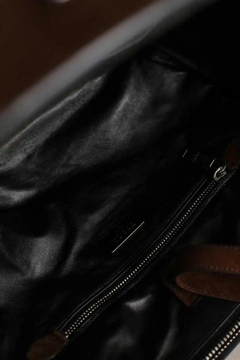 Cabas Prada Prada Galleria Daim marron Marron en Daim