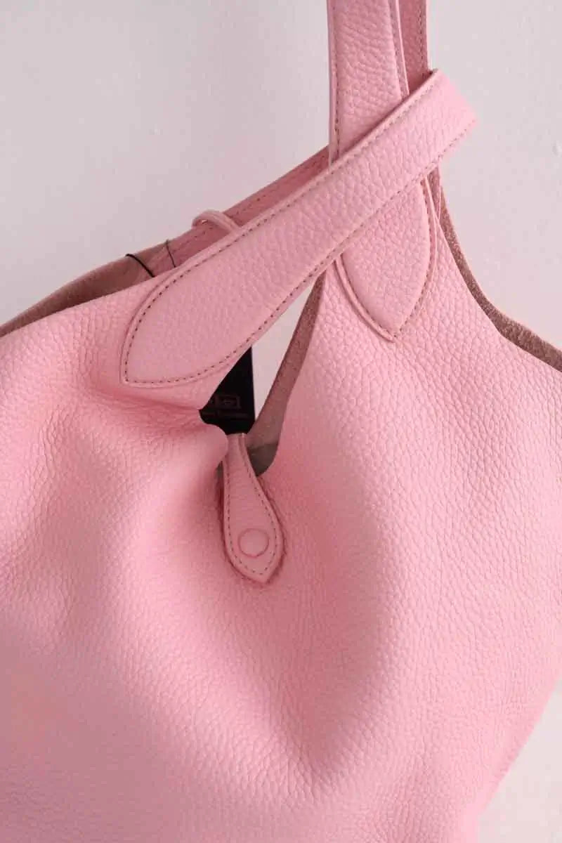 Cabas Ralph Lauren Cabas polo play Rose en Cuir