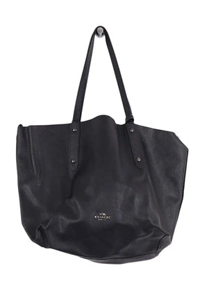 Cabas Reversible Coach Cabas Market Reversible Marine en Cuir - Seconde Main