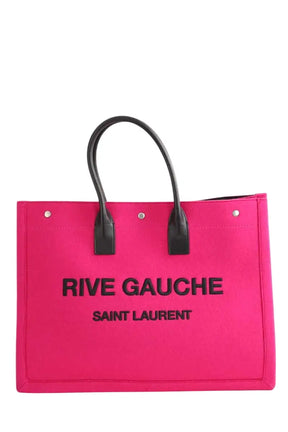 Cabas Saint Laurent Rose en Coton - Seconde Main