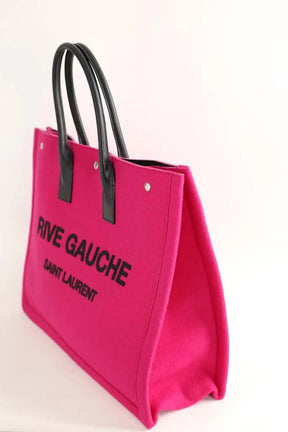 Cabas Saint Laurent Rose en Coton