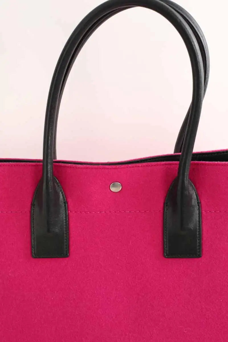 Cabas Saint Laurent Rose en Coton