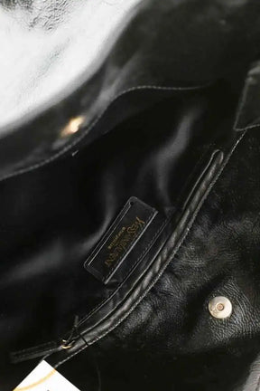 Cabas Saint Laurent Tribute Noir en Cuir verni