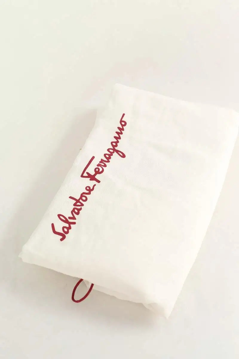 Cabas Salvatore Ferragamo Canvas Tote Bag Orange en Tissu