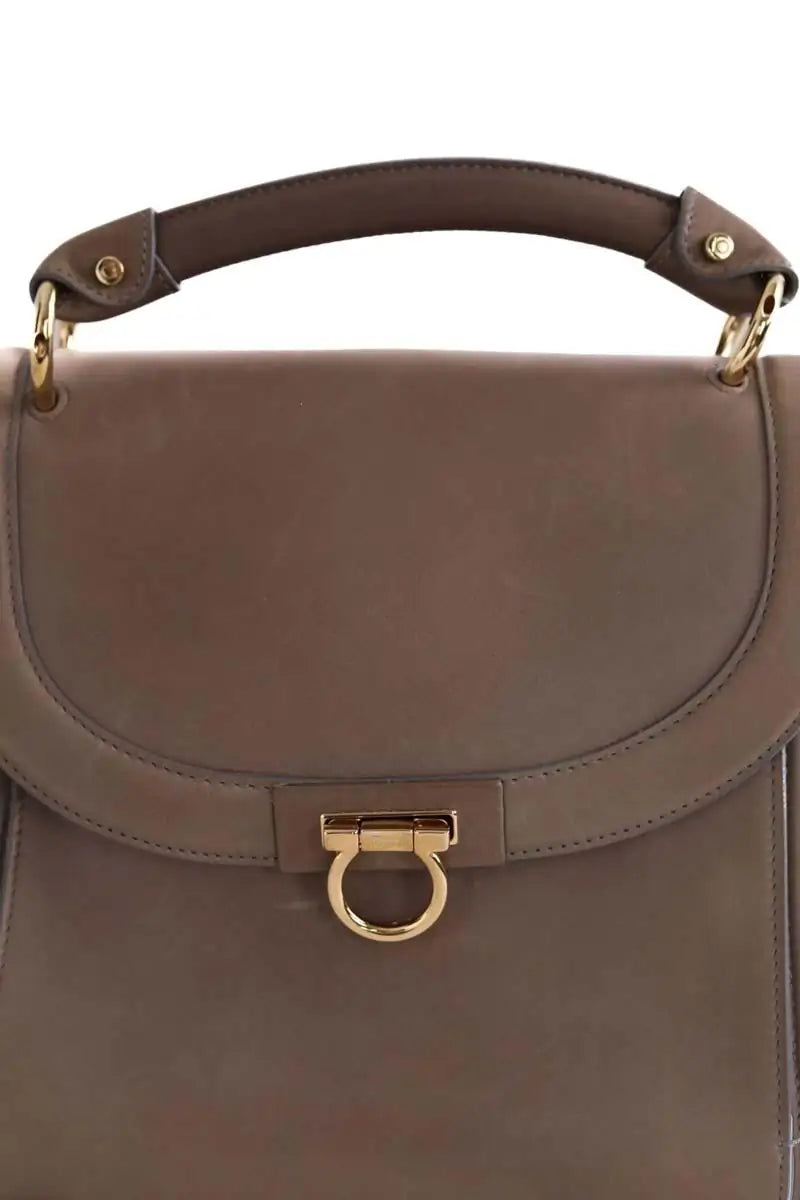 Cabas Salvatore Ferragamo Gris en Cuir