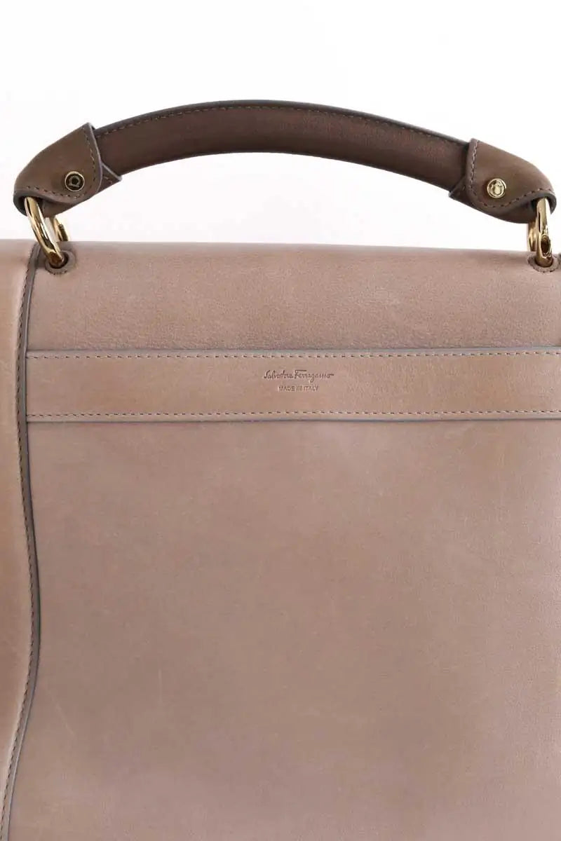 Cabas Salvatore Ferragamo Gris en Cuir
