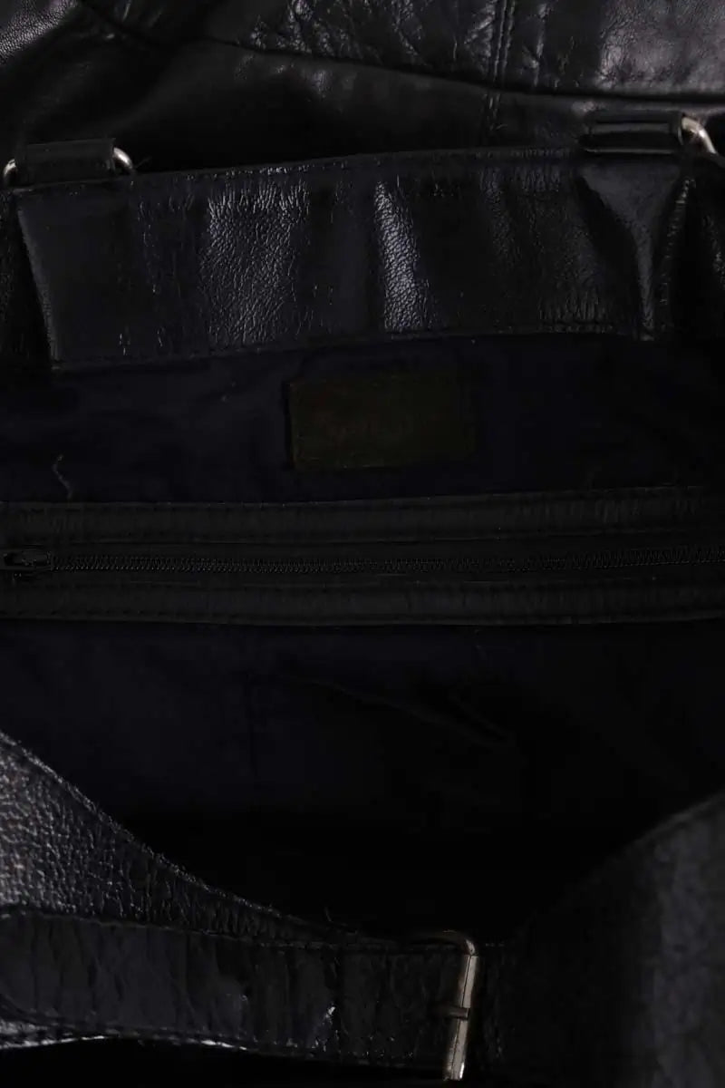 Cabas Sandro Noir en Cuir