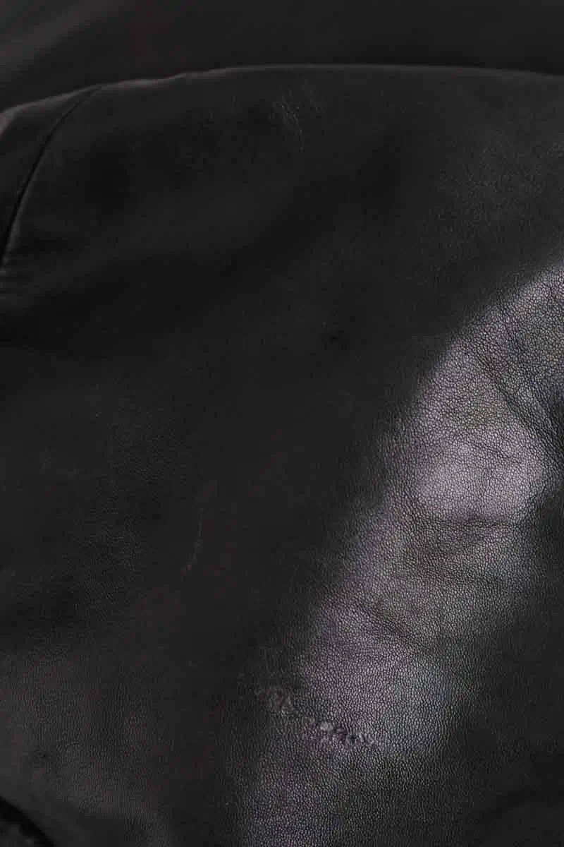 Cabas Sandro Noir en Cuir