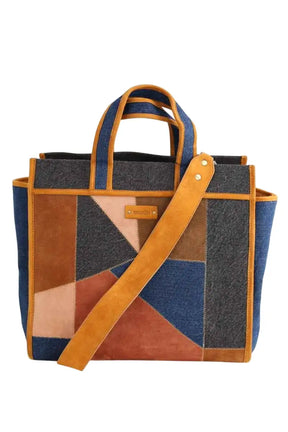 Cabas Sessun Multicolore en Daim - Seconde Main