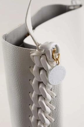 Cabas Stella McCartney Frayme totebag Blanc en Cuir