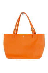 Cabas Tory Burch tory burch emerson small Orange en Cuir - Seconde Main