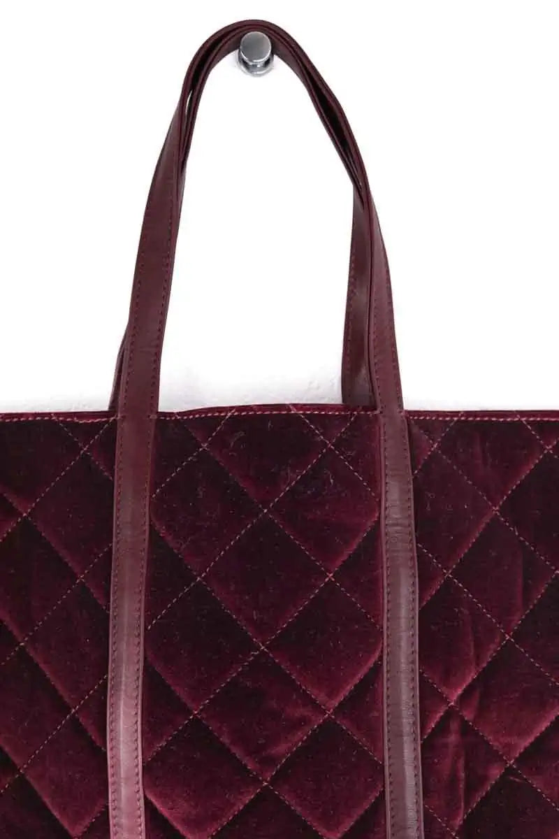 Cabas Vanessa Bruno Bordeaux en Tissu