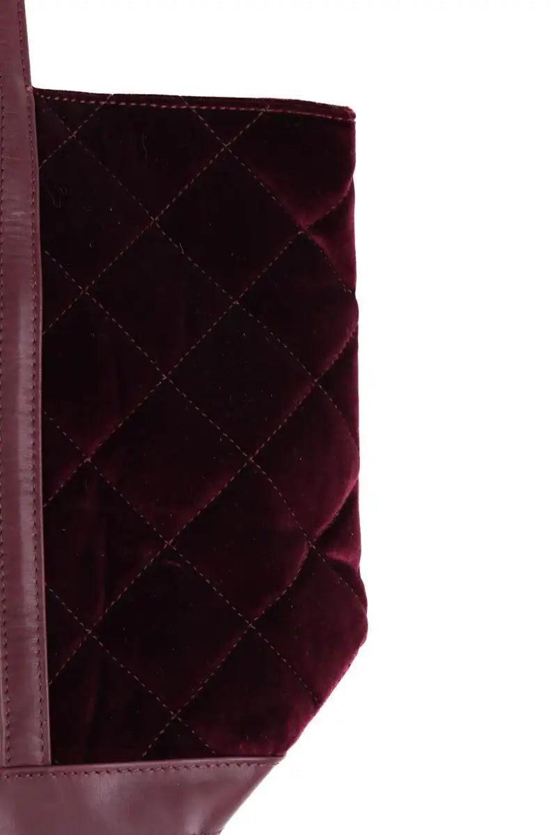 Cabas Vanessa Bruno Bordeaux en Tissu