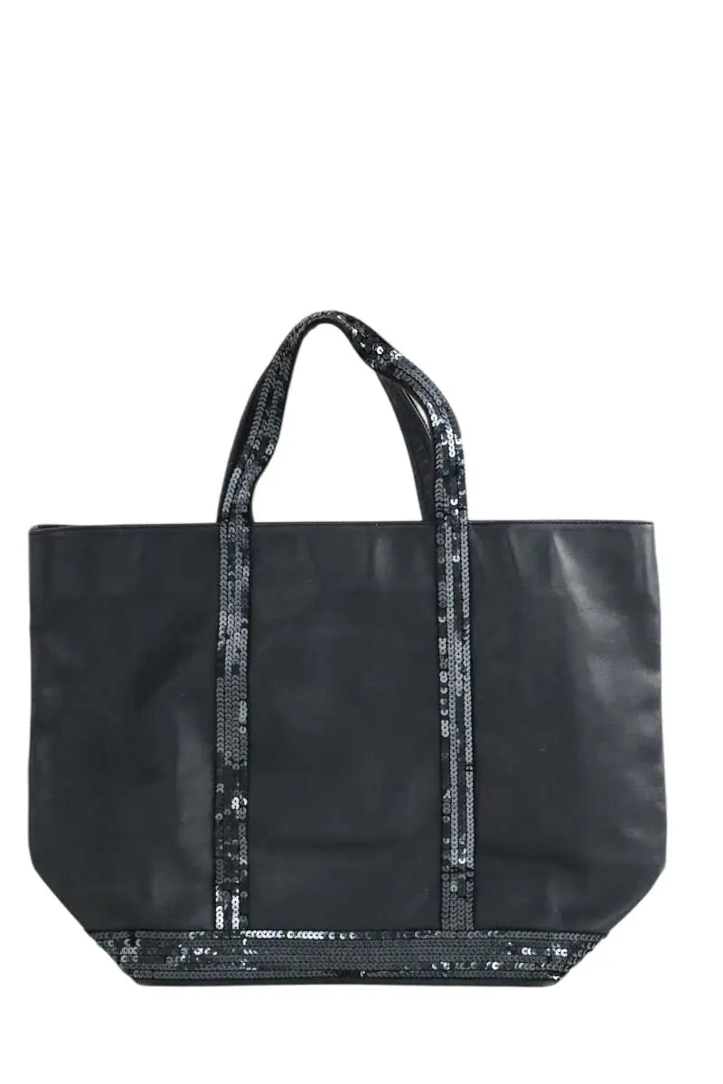 Cabas Vanessa Bruno Marine en Cuir - Seconde Main
