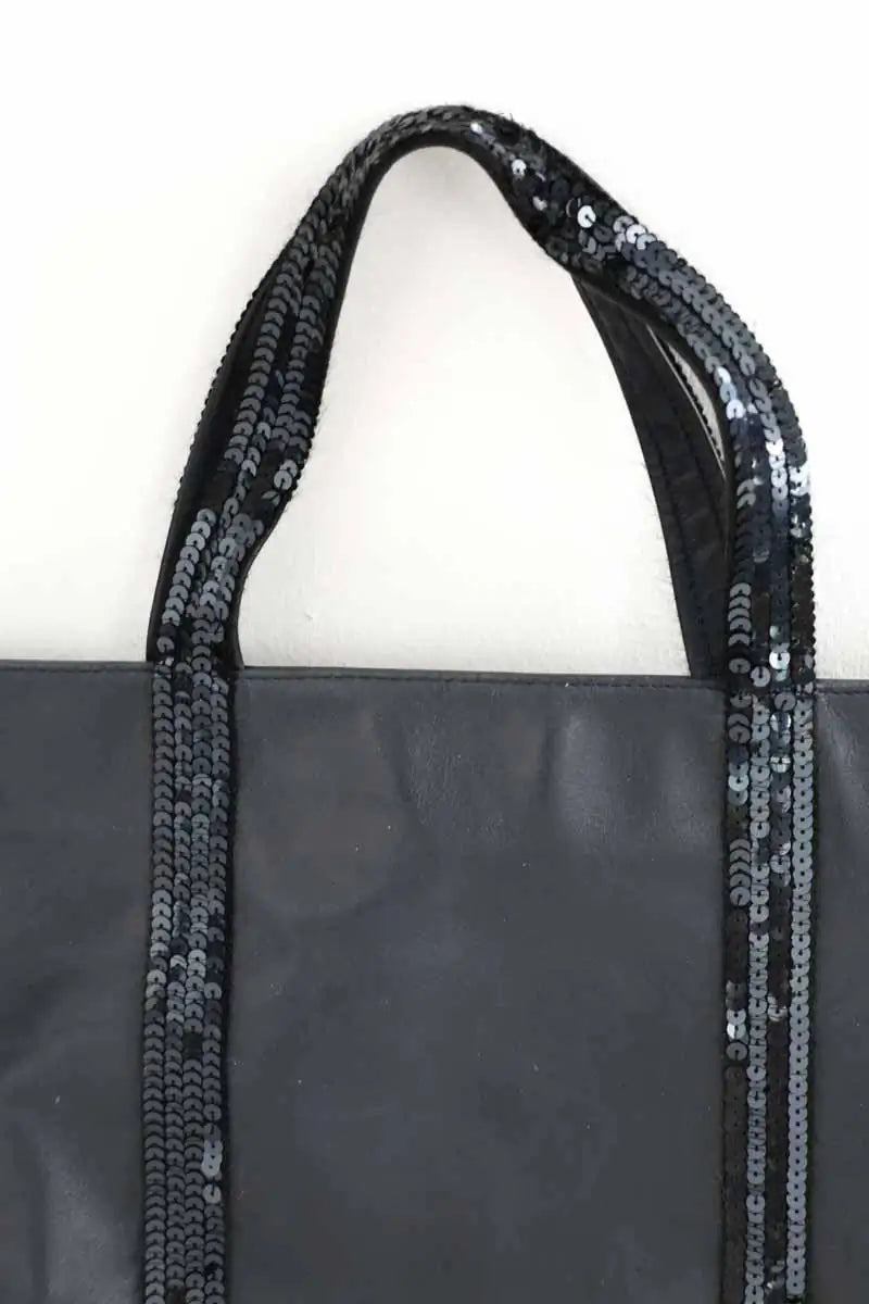 Cabas Vanessa Bruno Marine en Cuir