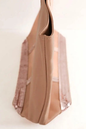 Cabas Vanessa Bruno Rose en Cuir