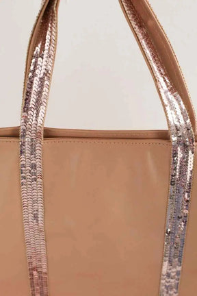 Cabas Vanessa Bruno Rose en Cuir