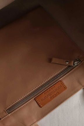 Cabas Vanessa Bruno Rose en Cuir