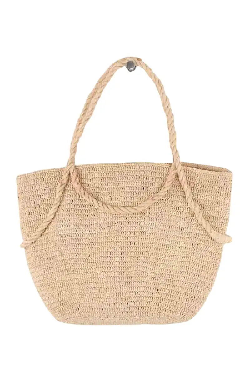 Cabas Ysé Grand Panier Lucinda Ecru en Osier - Seconde Main