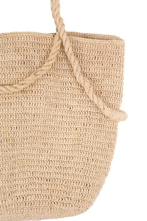 Cabas Ysé Grand Panier Lucinda Ecru en Osier