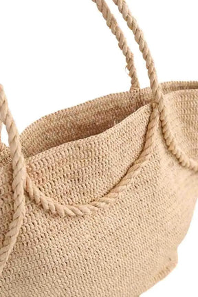 Cabas Ysé Grand Panier Lucinda Ecru en Osier