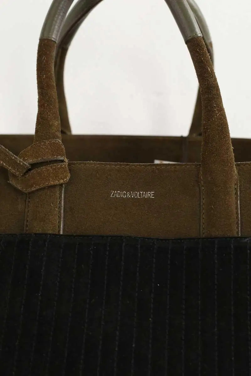 Cabas Zadig & Voltaire Candide Kaki en Daim