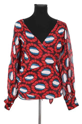 Cache-coeur Ba&Sh Rouge en Coton, taille XS - Seconde Main