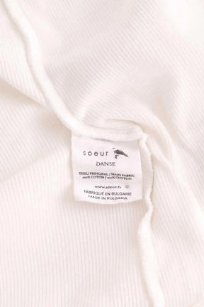 Cache-coeur Soeur Danse Blanc en Coton