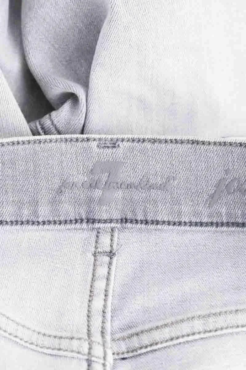 Jean droit 7 For All Mankind Gris en Denim